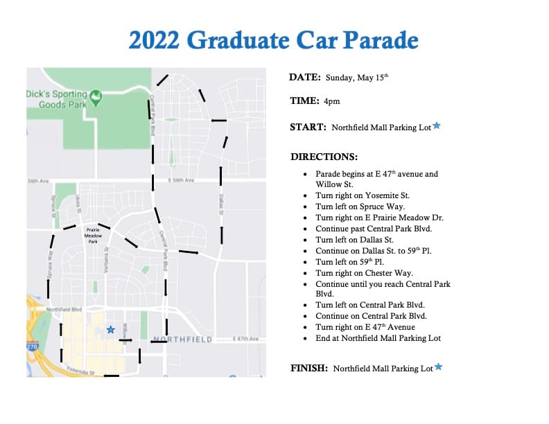 2022 Car Parade Map