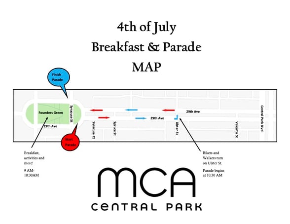 July 4 Parade Map